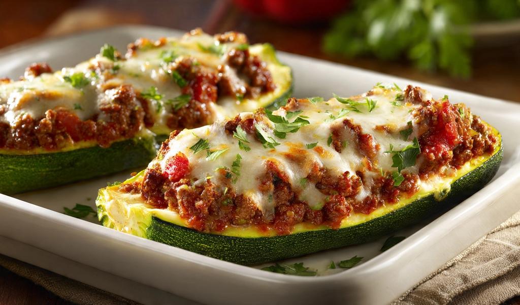 Zucchini relleno de carne: la "canoa" metabólica que te mantiene lleno