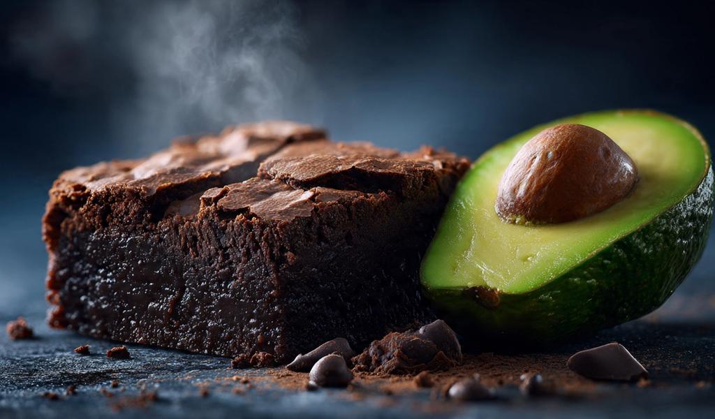 Brownies de Aguacate y Cacao Sin Azúcar: Postre Cremoso, Fudgy y Saludable en Minutos
