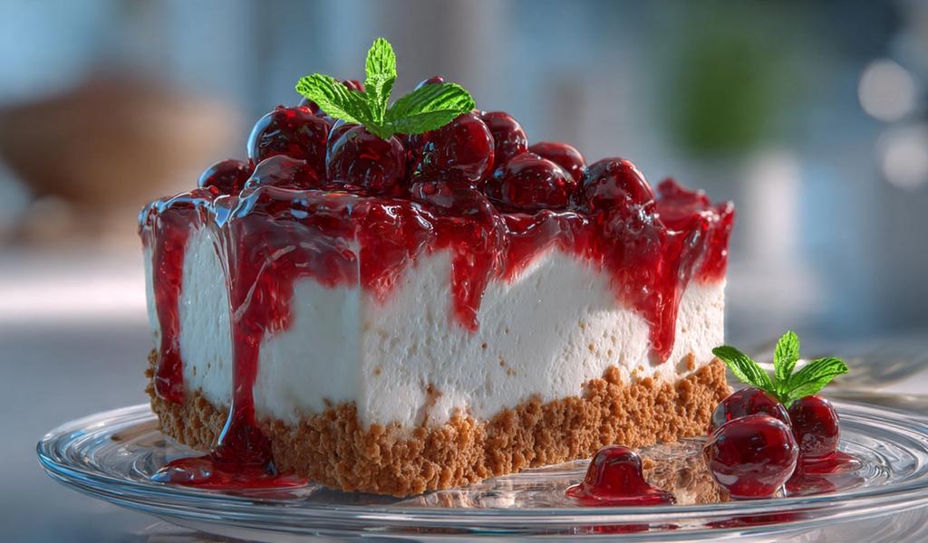 Cheesecake de Yogur Griego: Cremoso, Proteico y ¡Sin Necesidad de Horno!