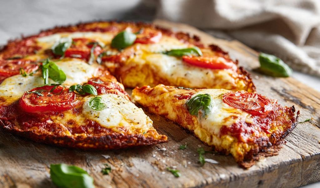 Pizza con Base de Coliflor: La Cena Keto para Bajar de Peso Sin Harinas en Pocos Pasos