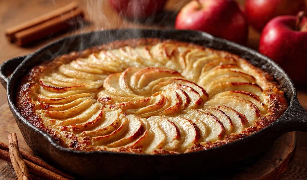 Tarta de Manzana en Sartén: El Postre Calientito de Casa (¡Sin usar el Horno!)