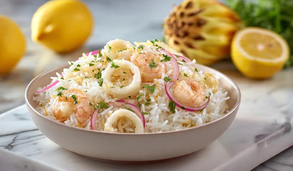 "Arroz" de palmitos con mariscos: la cena de lujo con casi cero carbohidratos