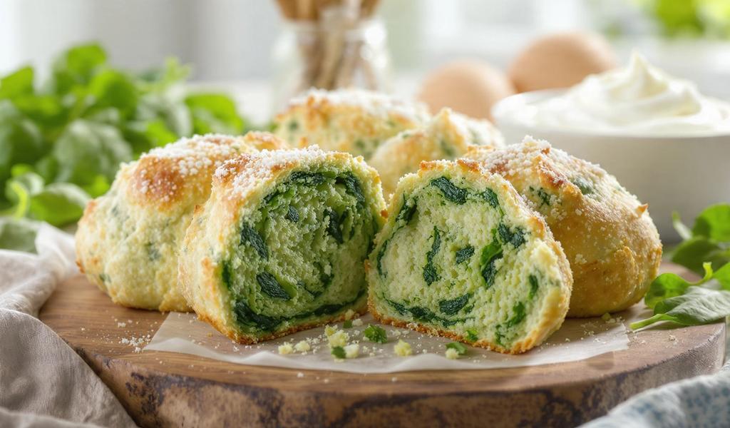 Pan de Nube de Espinaca: Receta Keto, Sin Harina y con Solo 3 Ingredientes en 15 Minutos