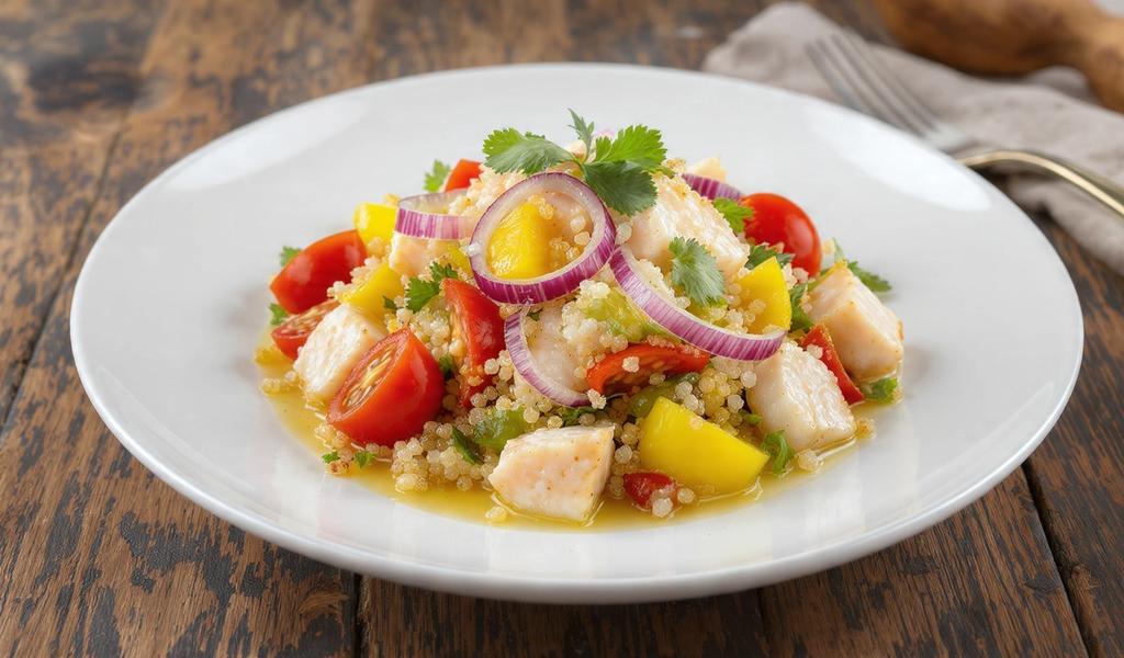 Ceviche de Pescado con Quinoa: Receta Fresca y Alta en Proteína para Bajar de Peso