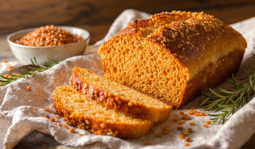 Pan de Lentejas Rojas: El Sustituto del Pan Sin Harina para Bajar de Peso (Solo 2 Ingredientes)