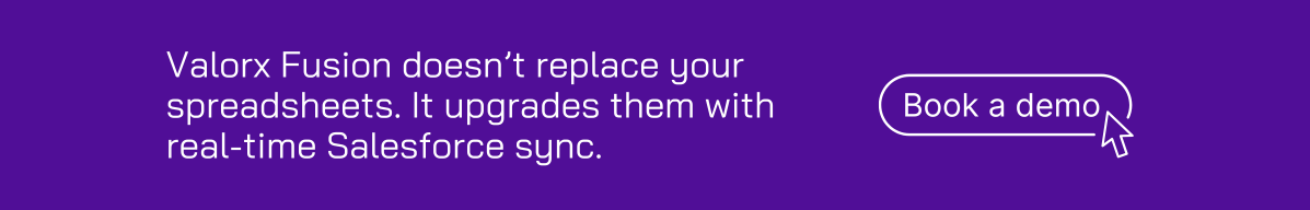 Existing Excel sheets in Valorx Fusion Salesforce