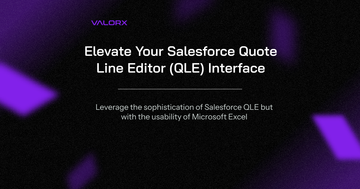 Salesforce QLE and Excel