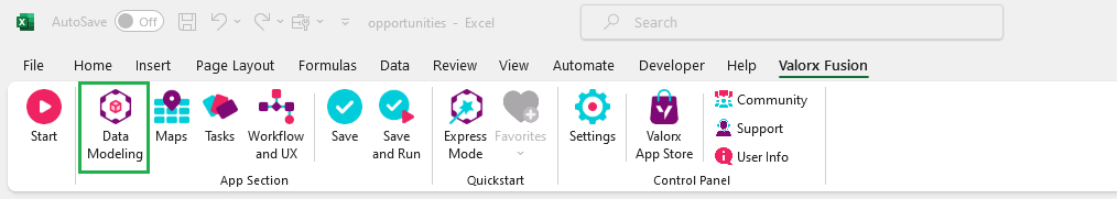 data modeling salesforce valorx