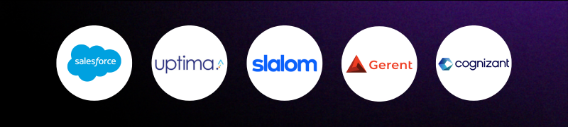 Valorx partners - Salesforce, Uptima, Slalom, Gerent, Cognizant