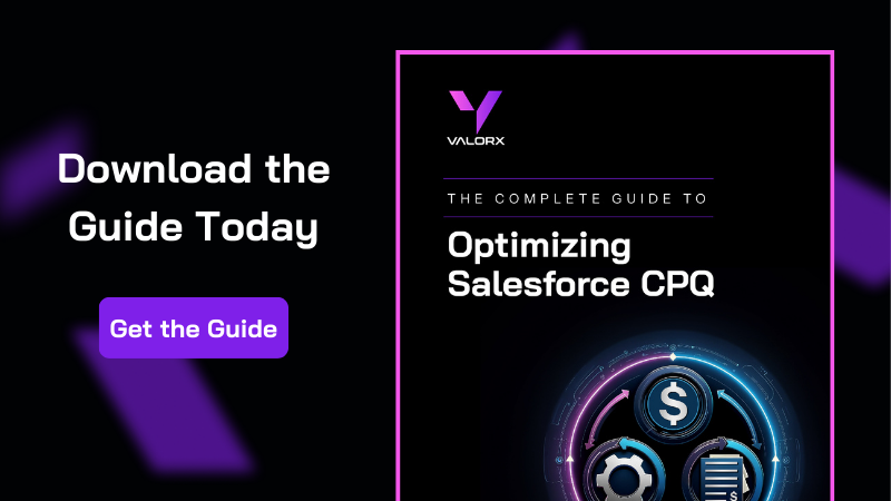 Invitation to download the guide to optimizing Salesforce CPQ 