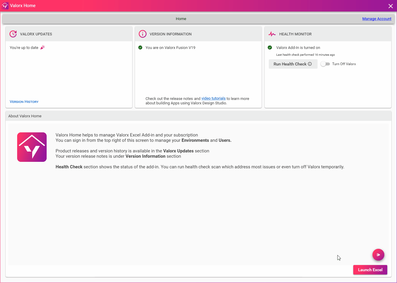 Install valorx fusion
