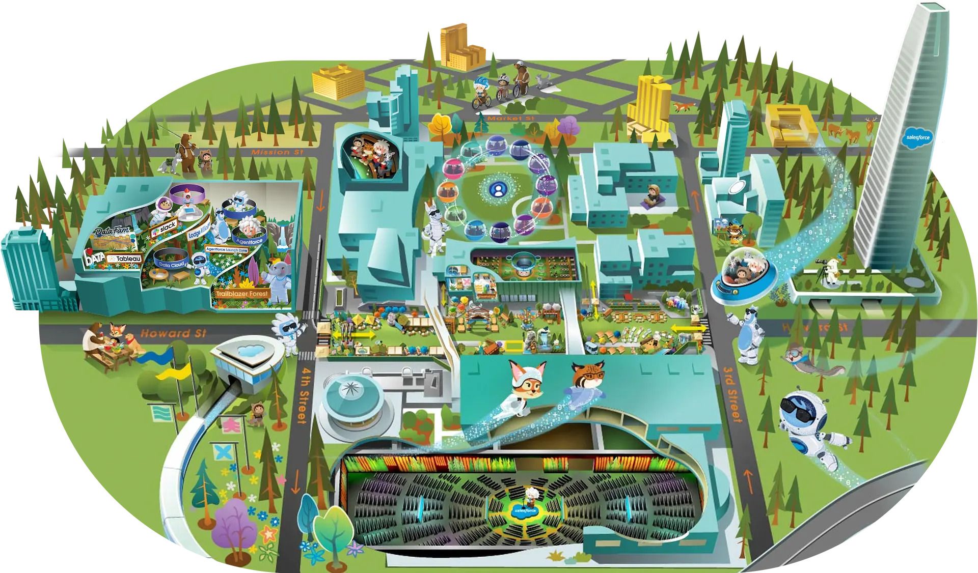 Dreamforce 2025 campus map