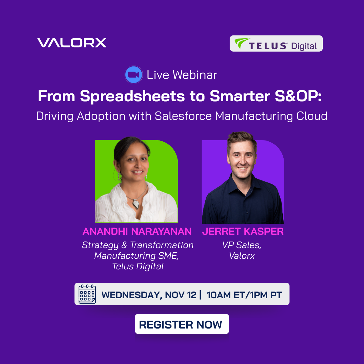 Valorx webinar, S&OP webinar