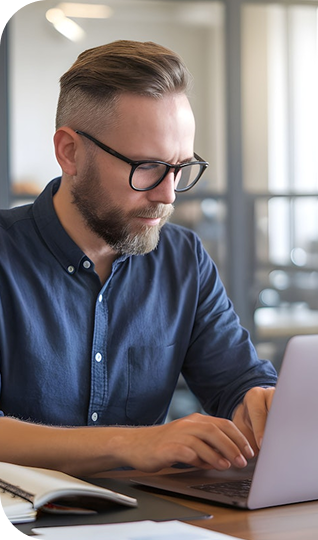 Professional Man Working on Laptop 2