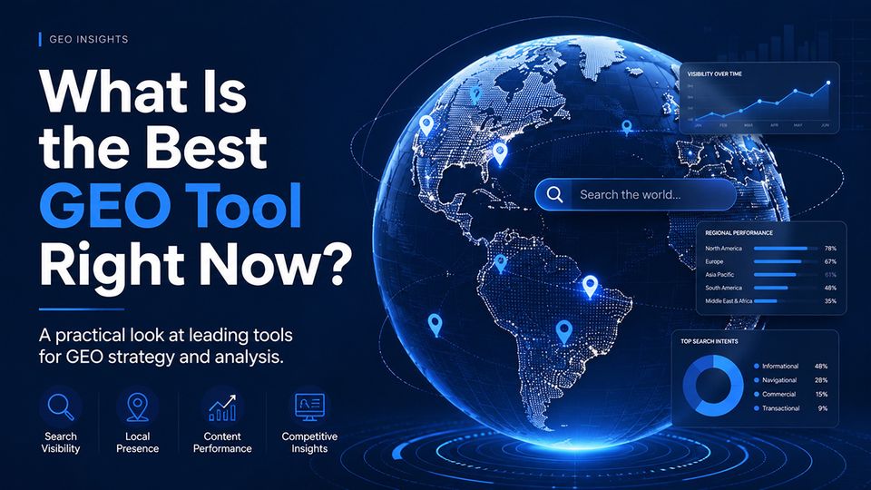 A futuristic digital dashboard displaying the best Generative Engine Optimization (GEO) tools analyzing e-commerce brand data and connecting to AI models like ChatGPT.