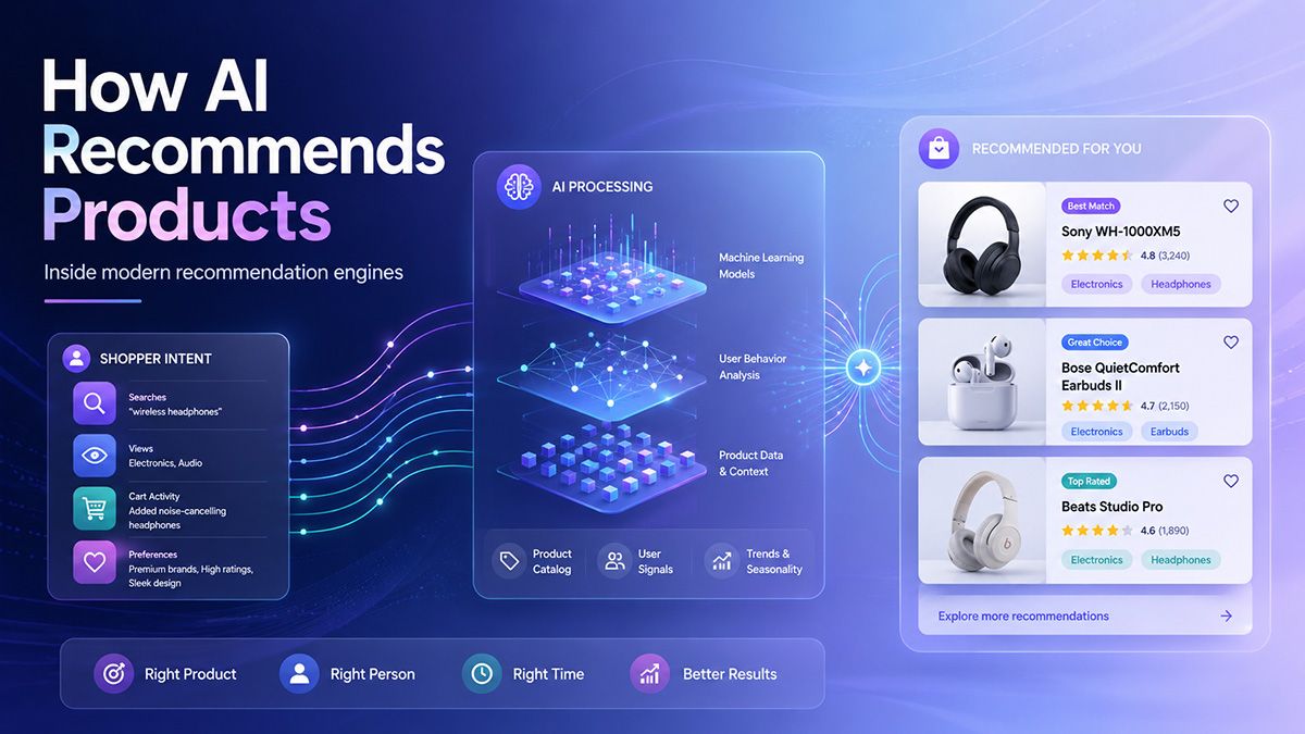 A flowchart demonstrating how AI models extract product entities from structured data and cross-reference them with third-party knowledge graphs.