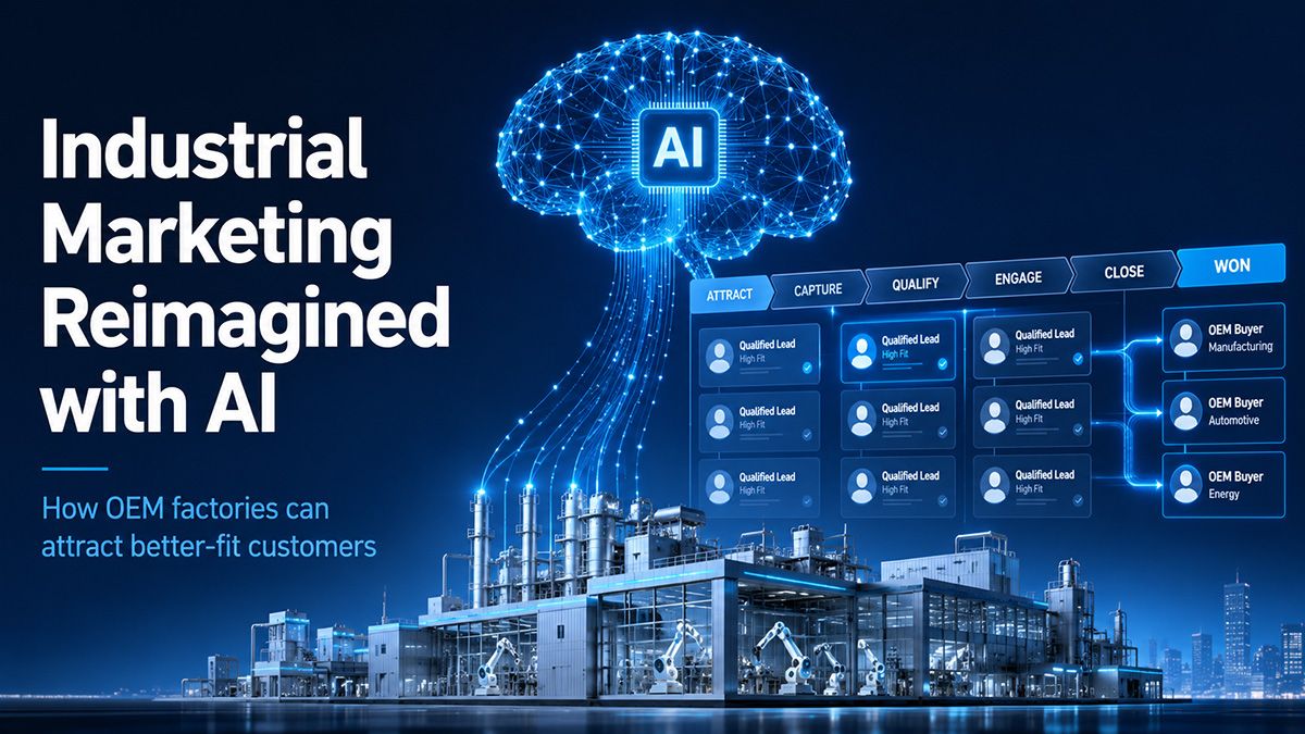 Step by step AI lead generation strategy for OEM manufacturers targeting global buyers