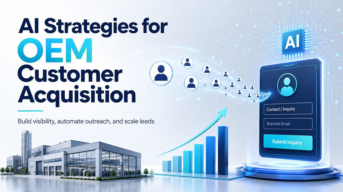 Generative Engine Optimization process showing OEM brands improving AI visibility through content and authority signals