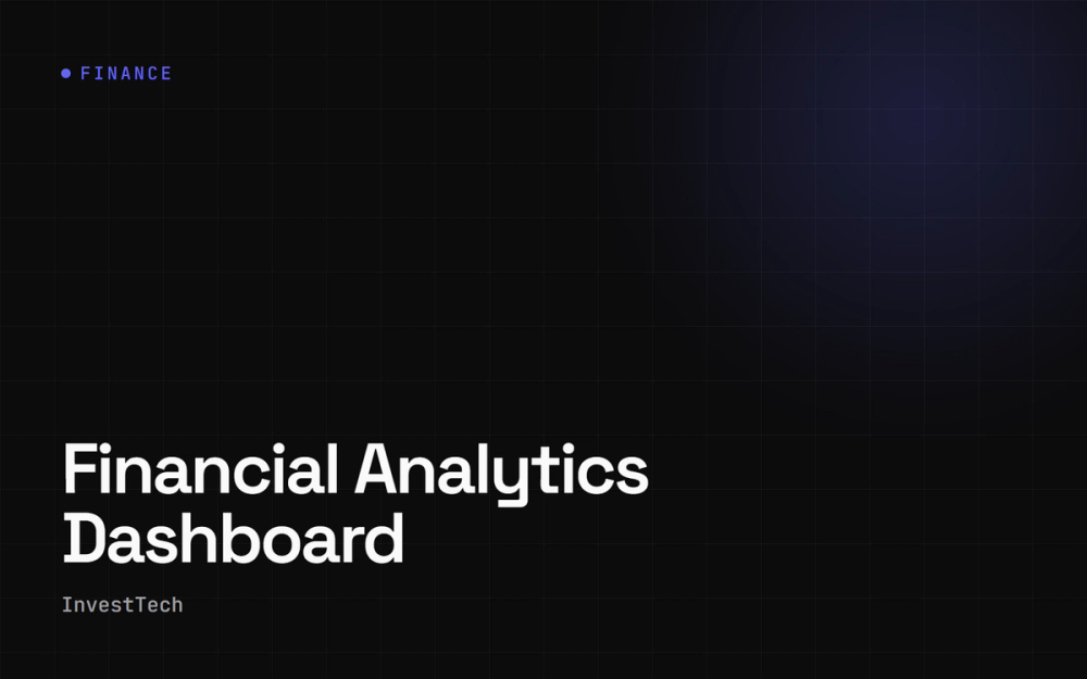 Financial Analytics Dashboard — InvestTech