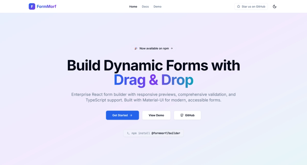 FormMorf — Open Source Product