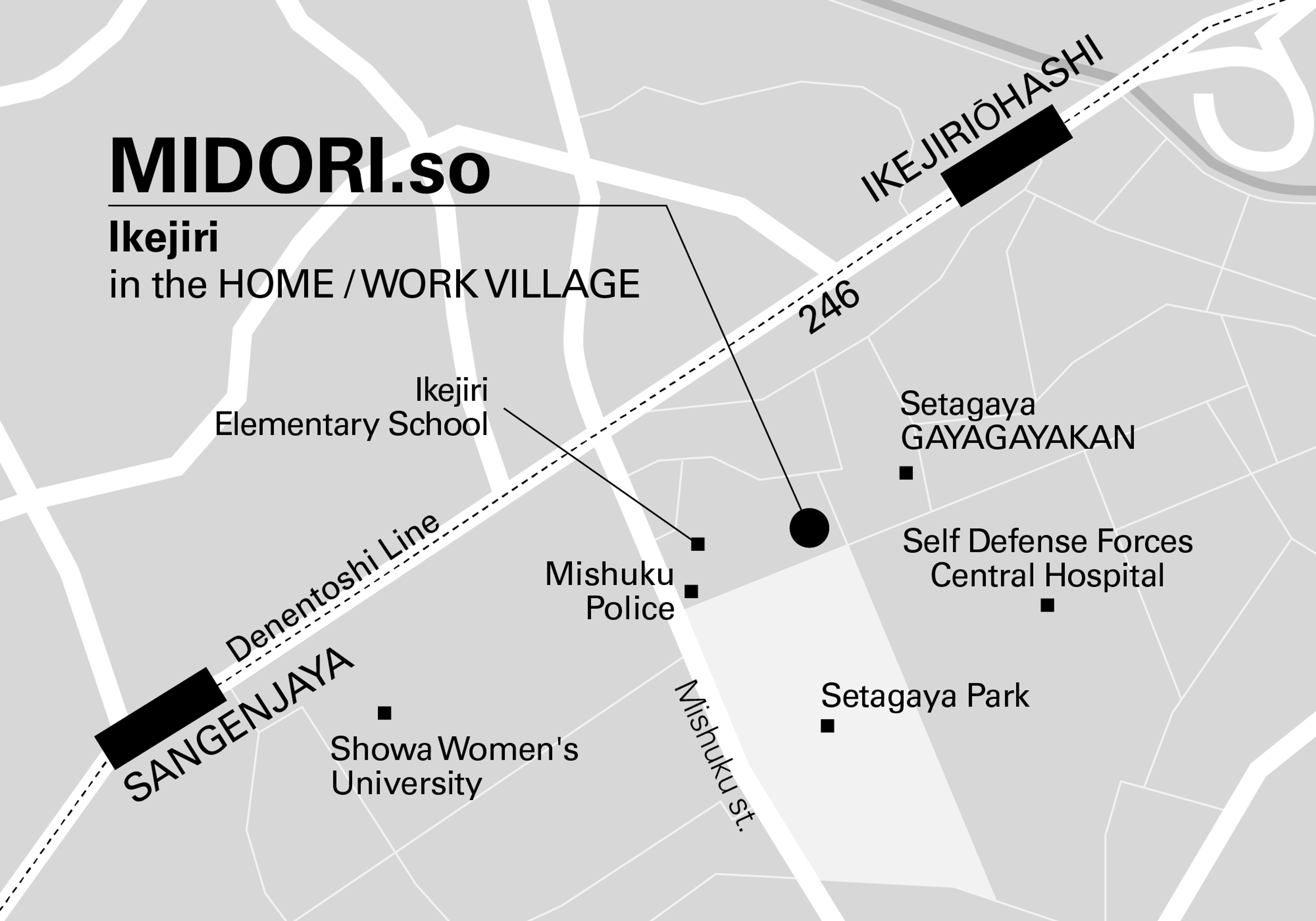 Access Map for MIDORI.so Nagatacho