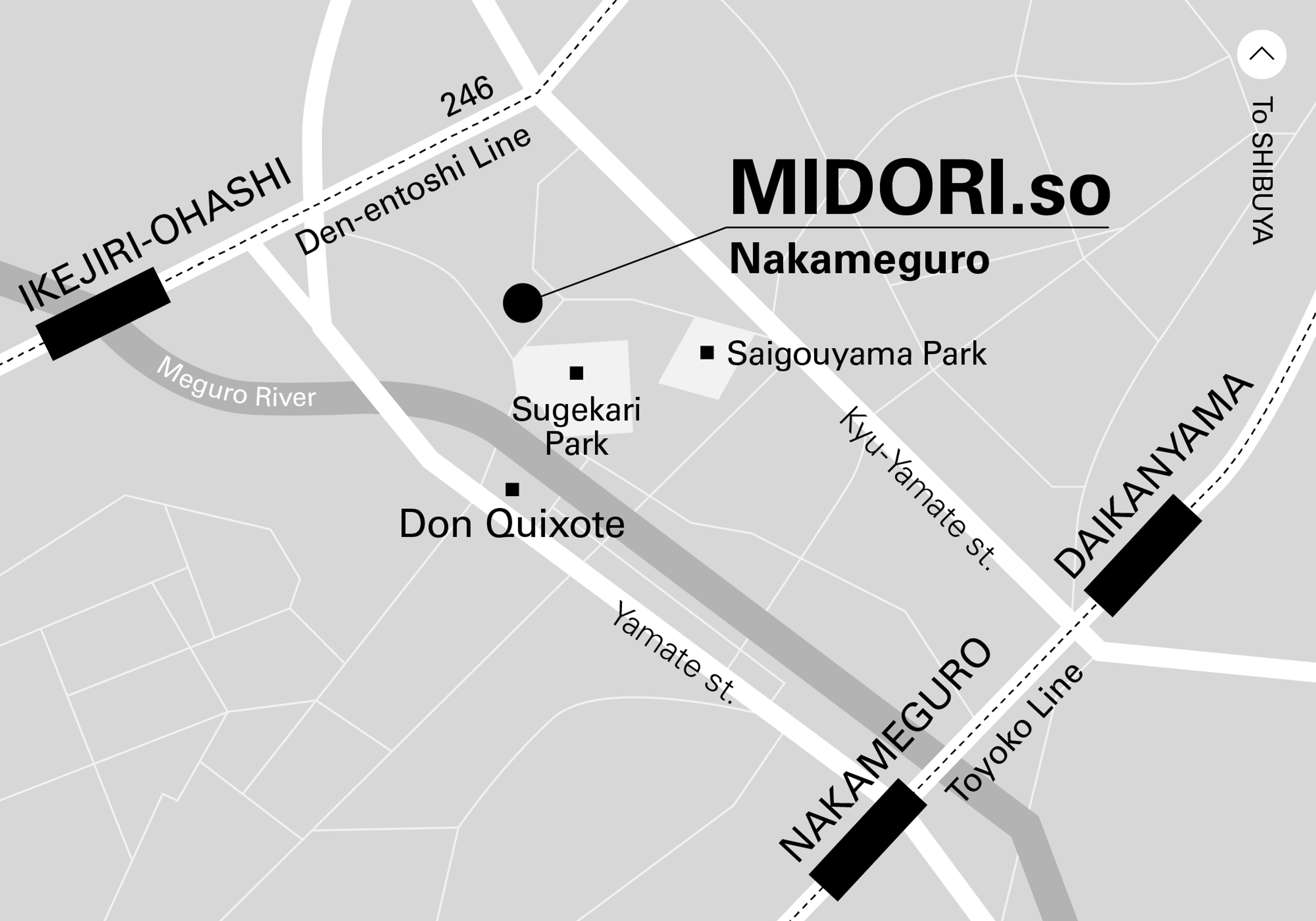 Access Map for MIDORI.so Nakameguro