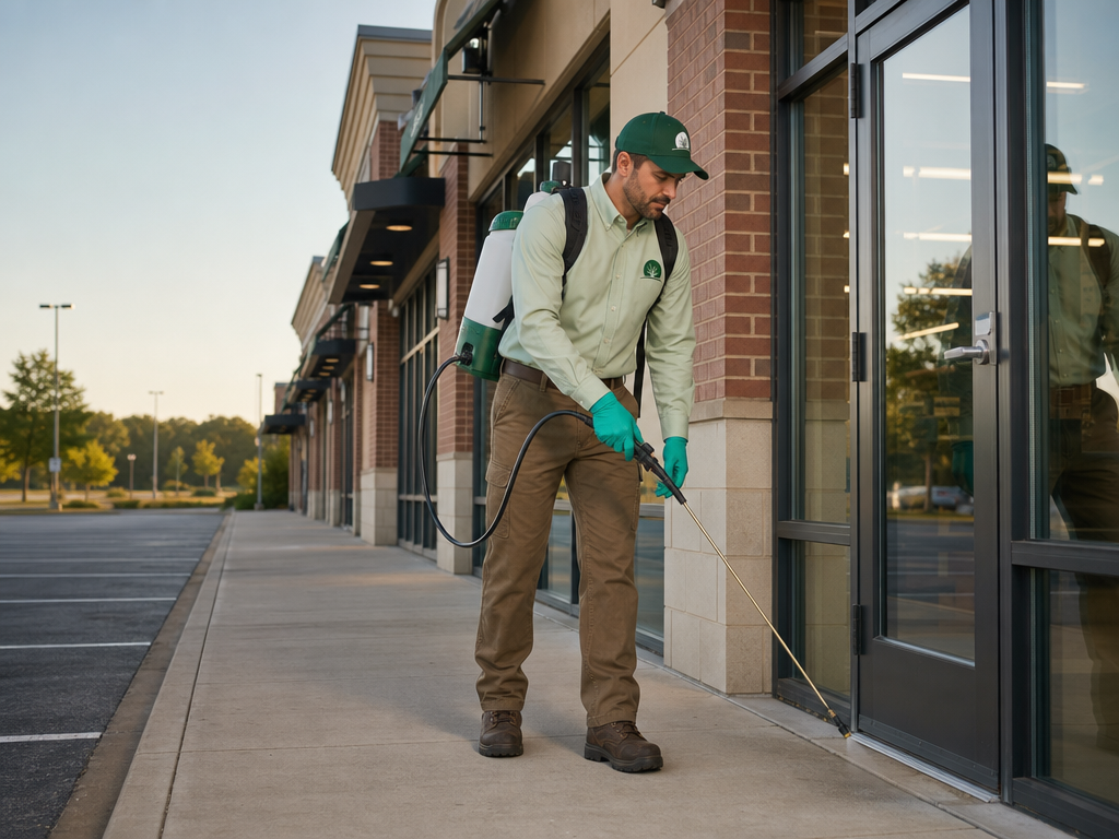 Commercial bed bug treatment setting.