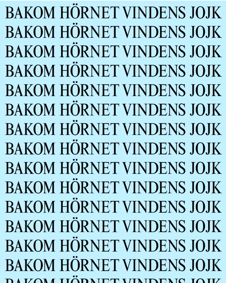 Bakom Hörnet Vindens Jojk Cover