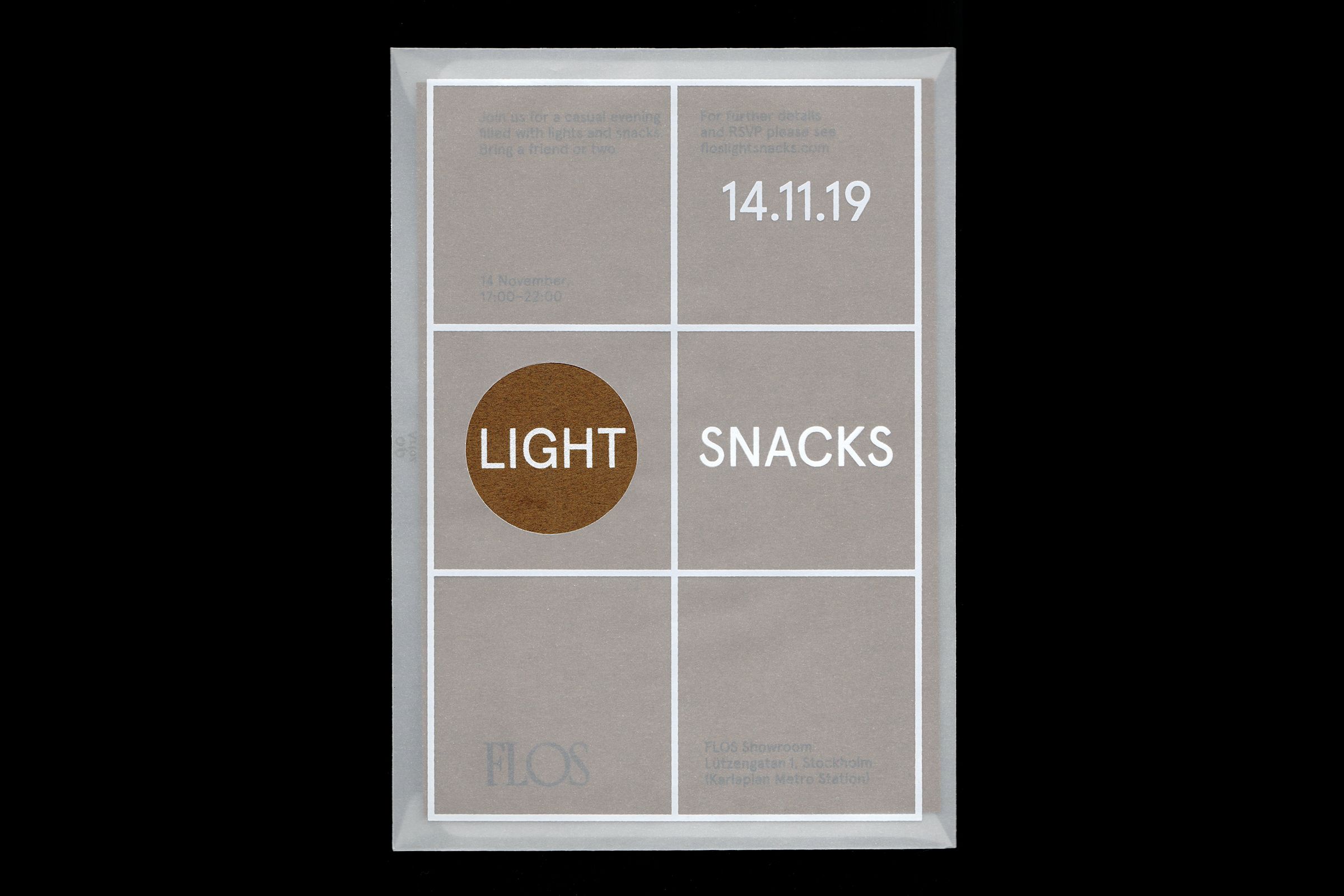 FLOS LIGHT SNACKS Invitiation
