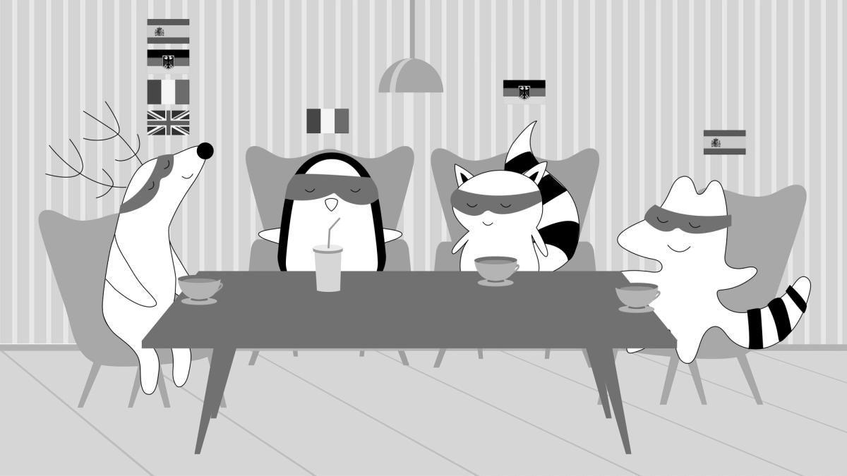 ] Soren, at the meeting, speaks to Iggy, Pocky, and Benji in different languages.