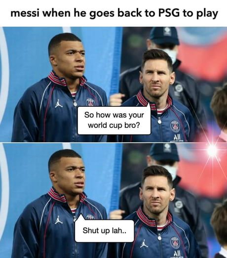 meme with Messi