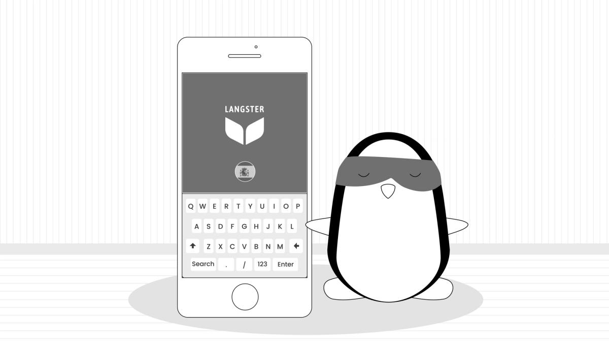Pocky is using the Langster app to learn Spanish.