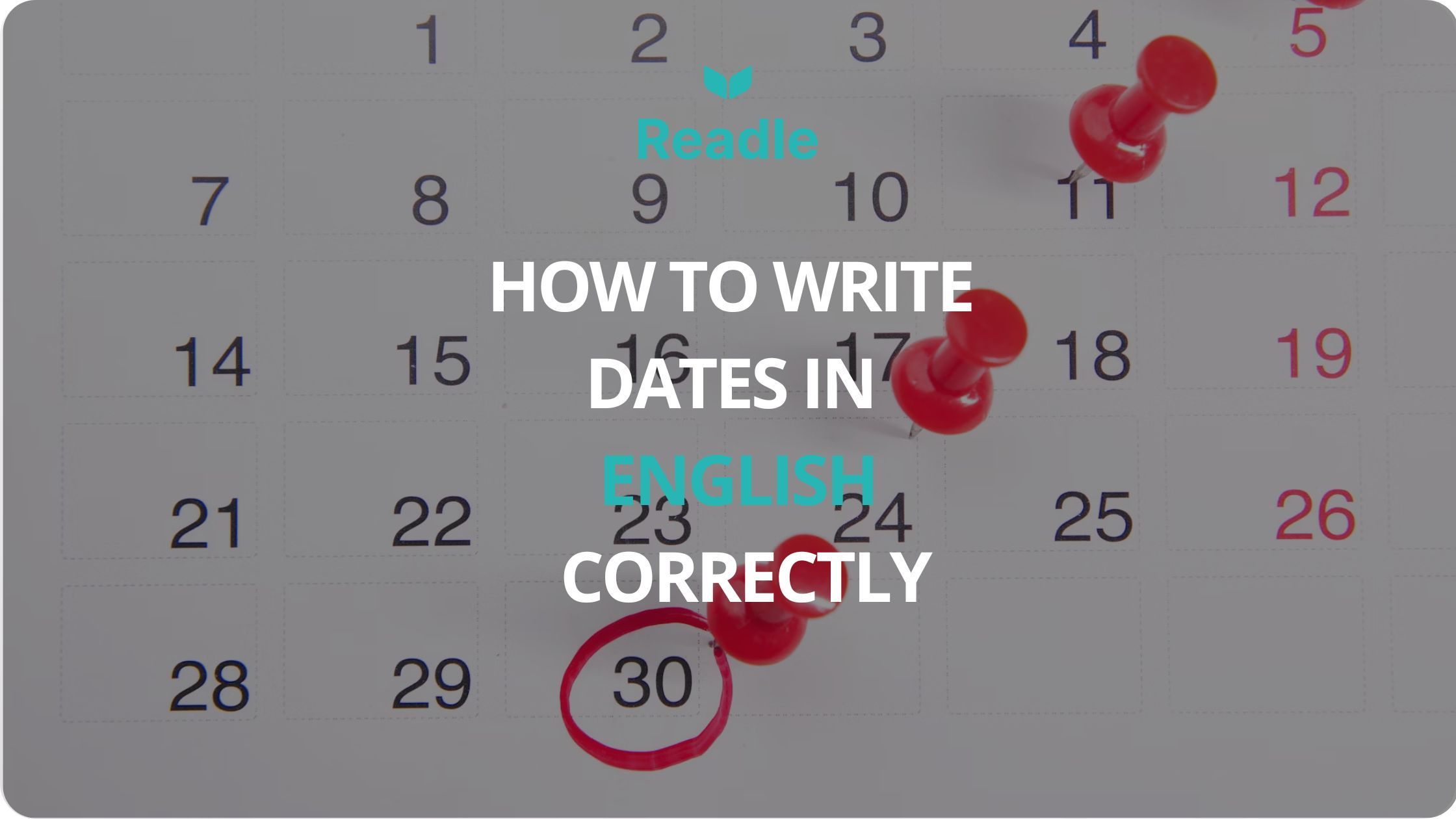 Characters talking about dates in English
