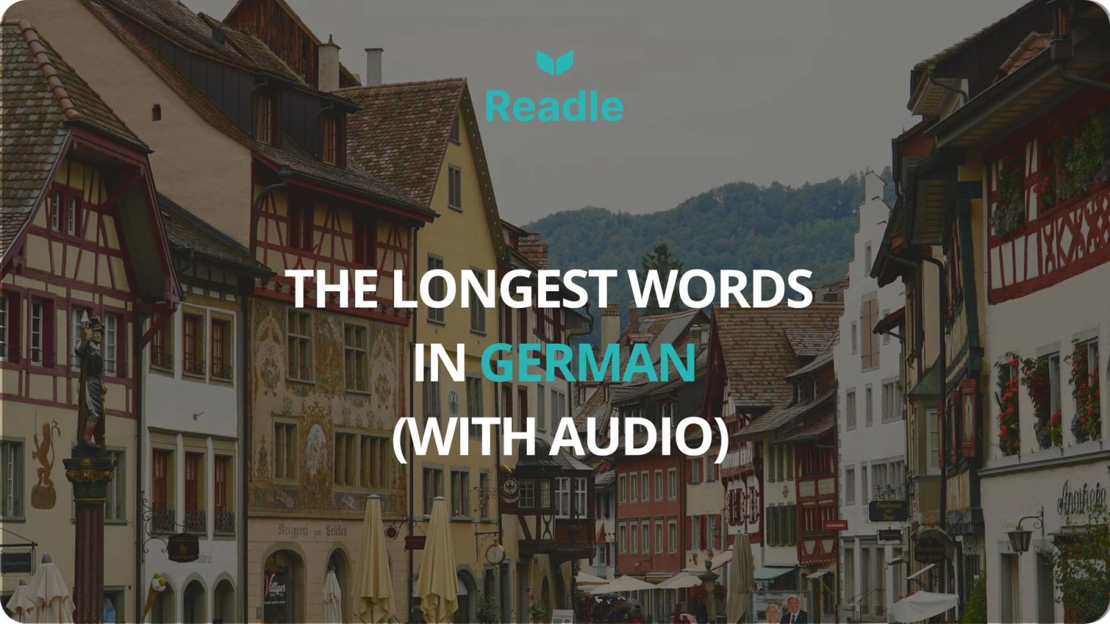 Longest German words
