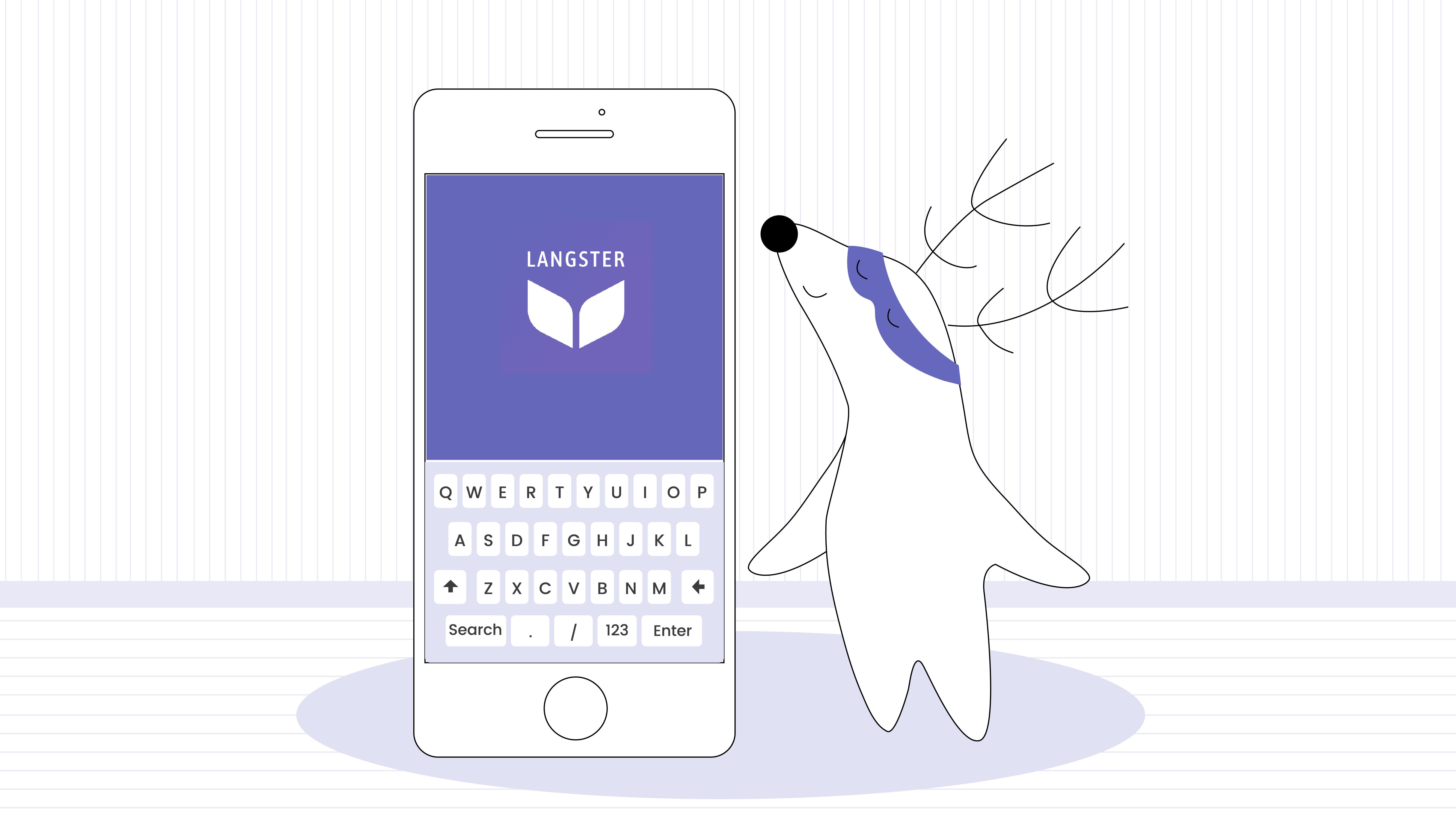 Soren downloads the Readle app to learn French with stories.