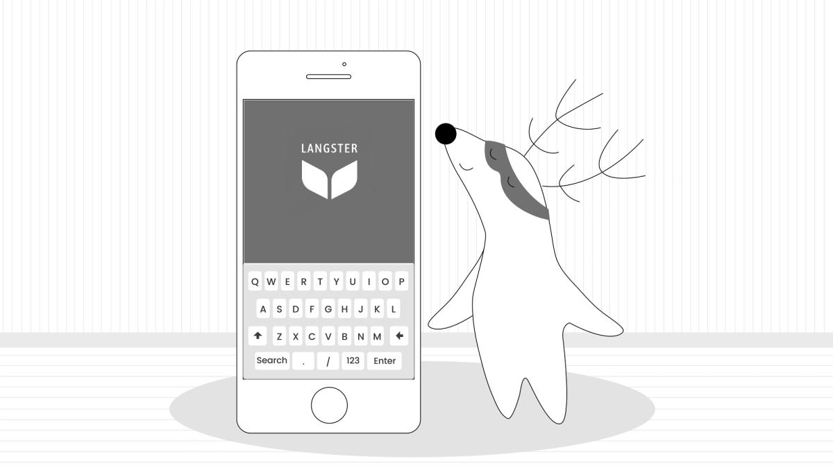 Soren downloads the Readle app to learn French with stories.