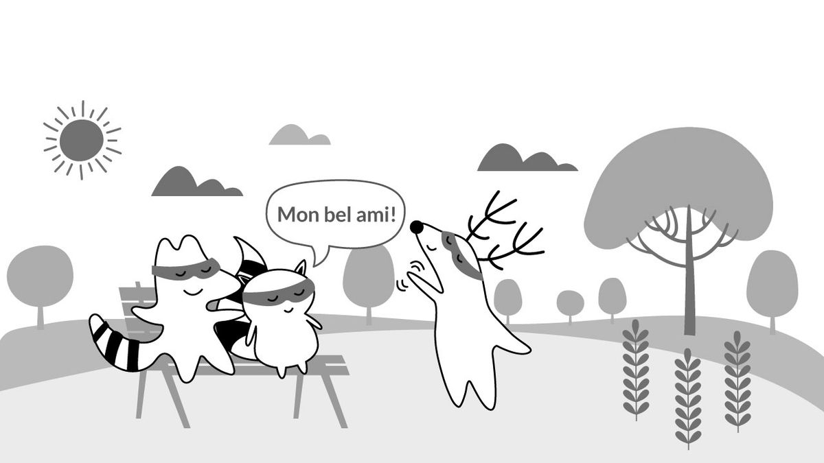 "Schön" auf Französisch