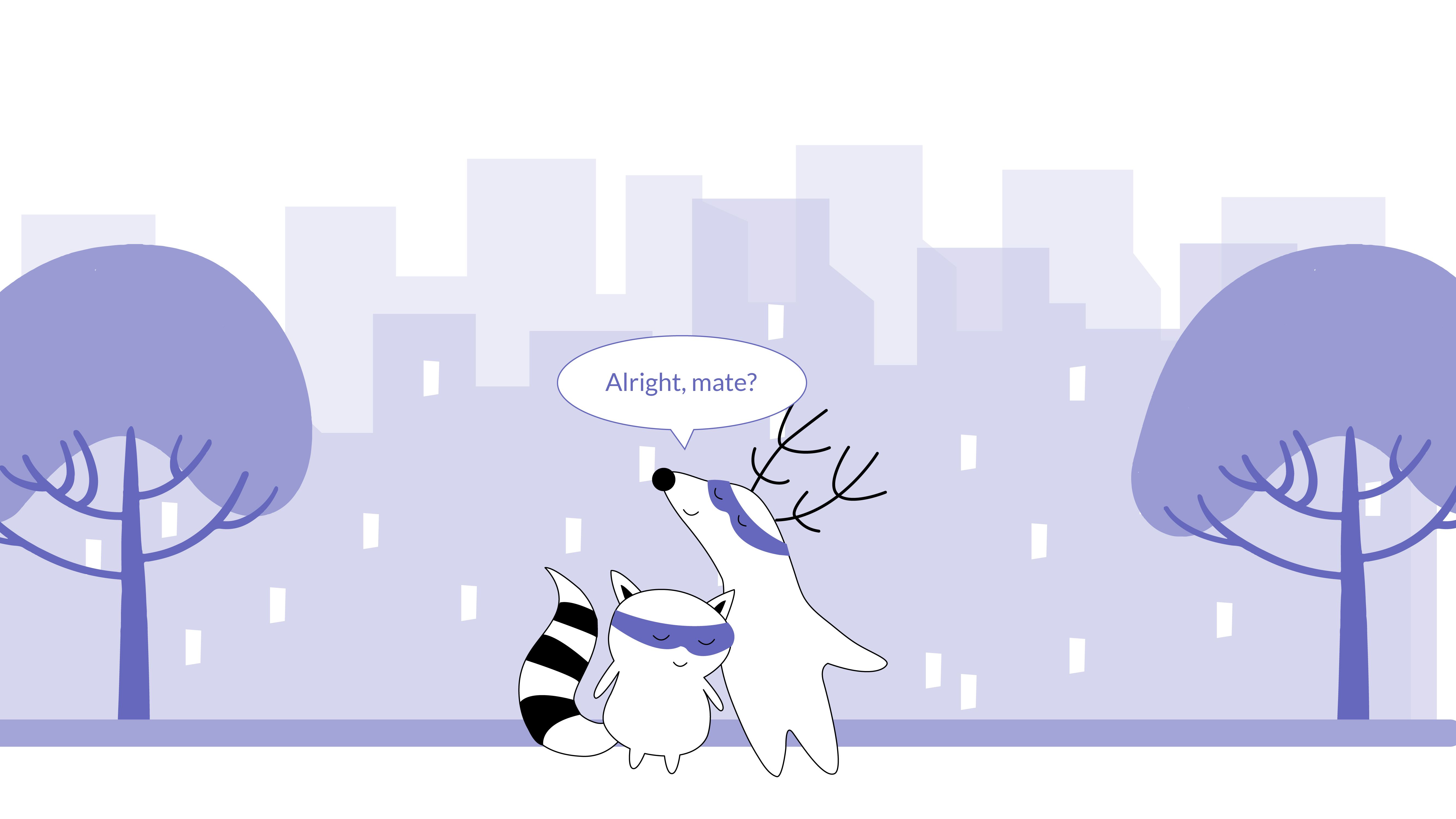 Soren bumps into Benji on the street, saying,