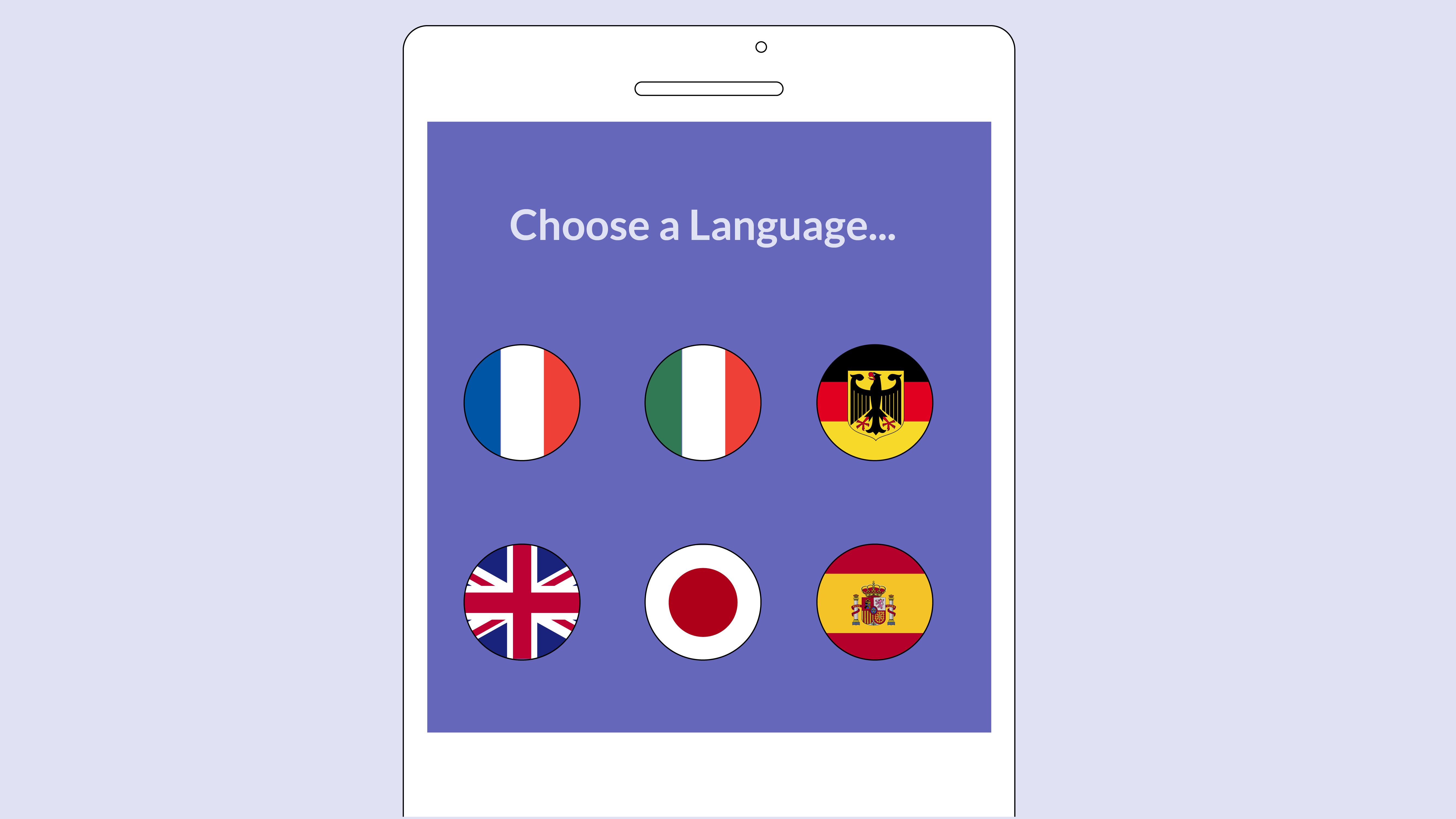 Learn Spanish, English, French and German