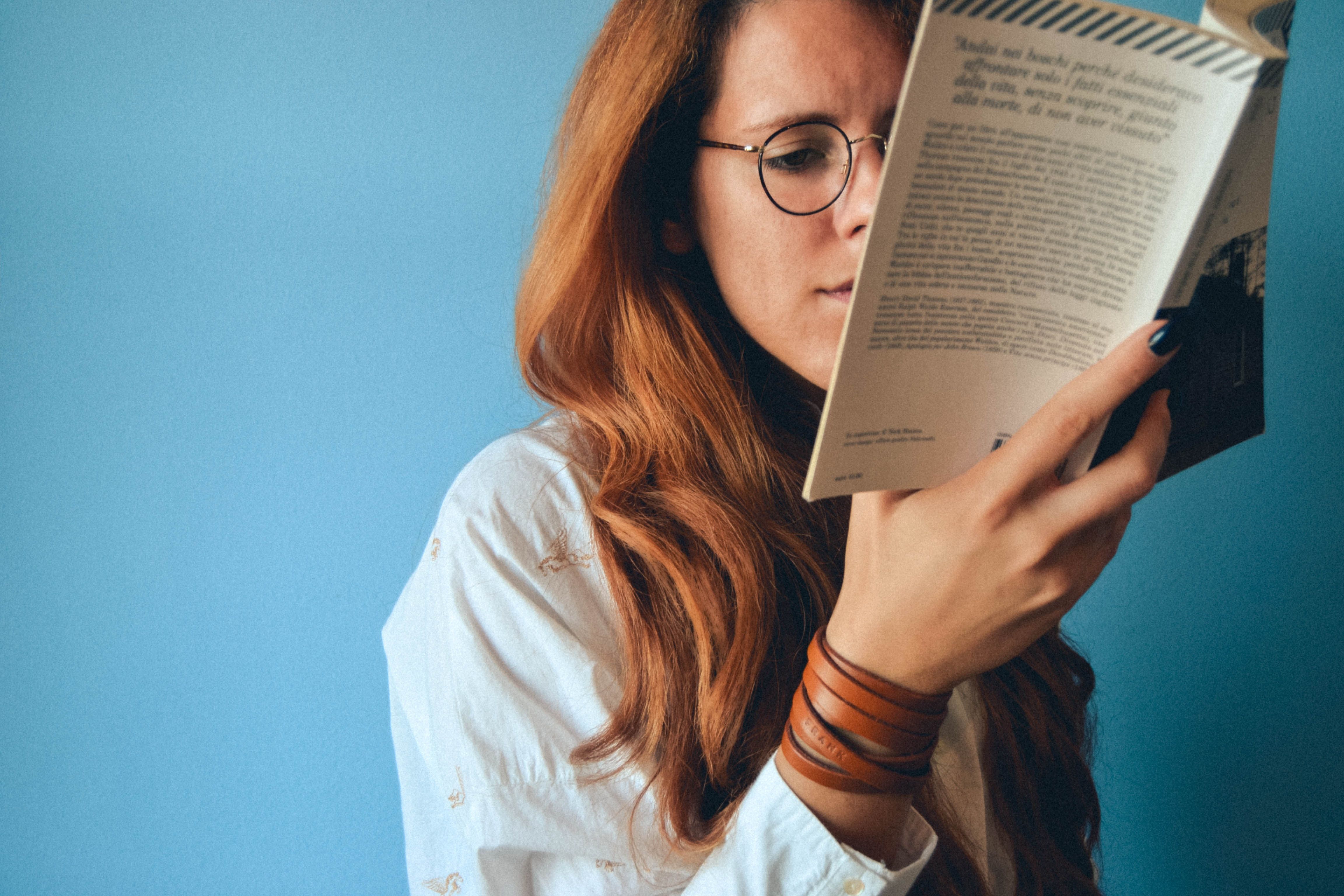 A girl learning