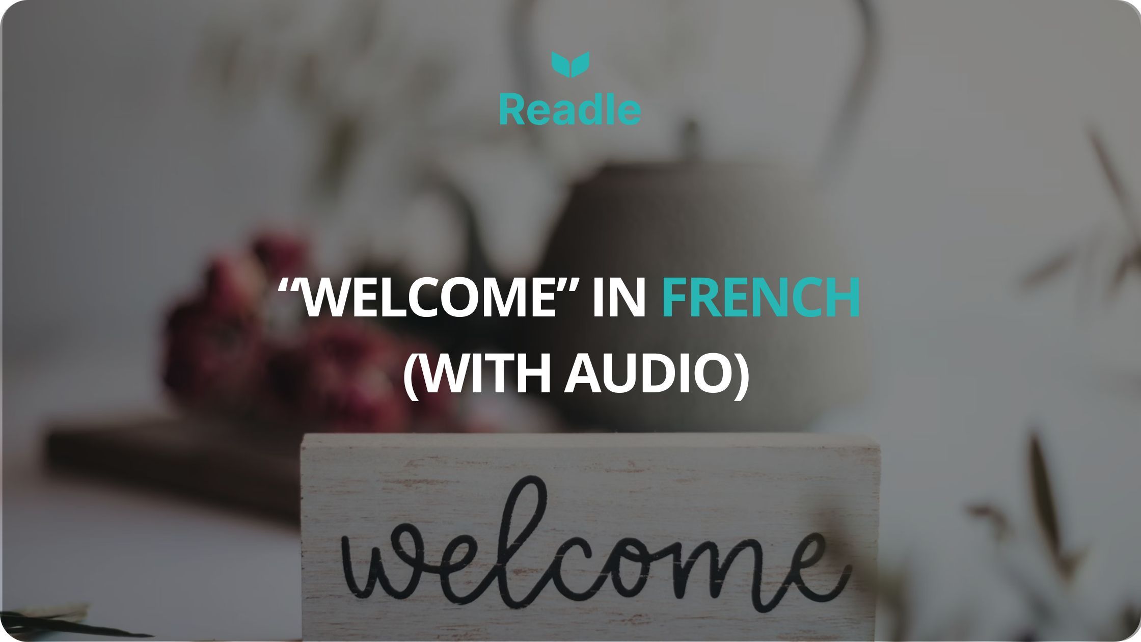 Welcome in French