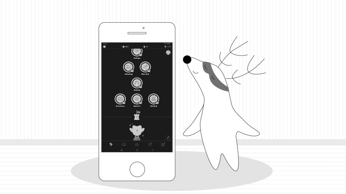 An illustration of the Duolingo French tree.