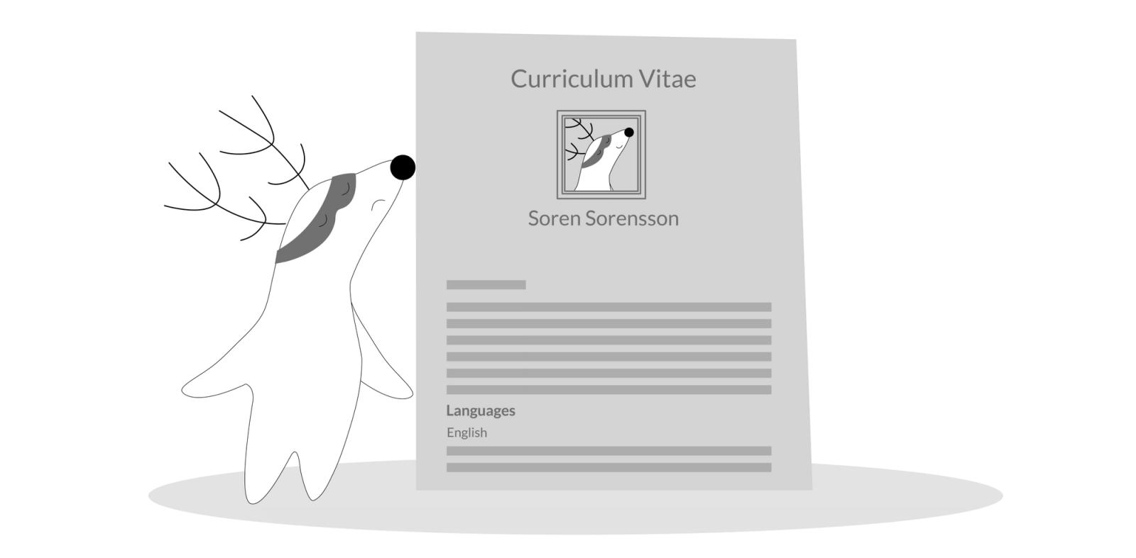 Soren fills in his CV, types in “English” under “Languages,” he looks frustrated.