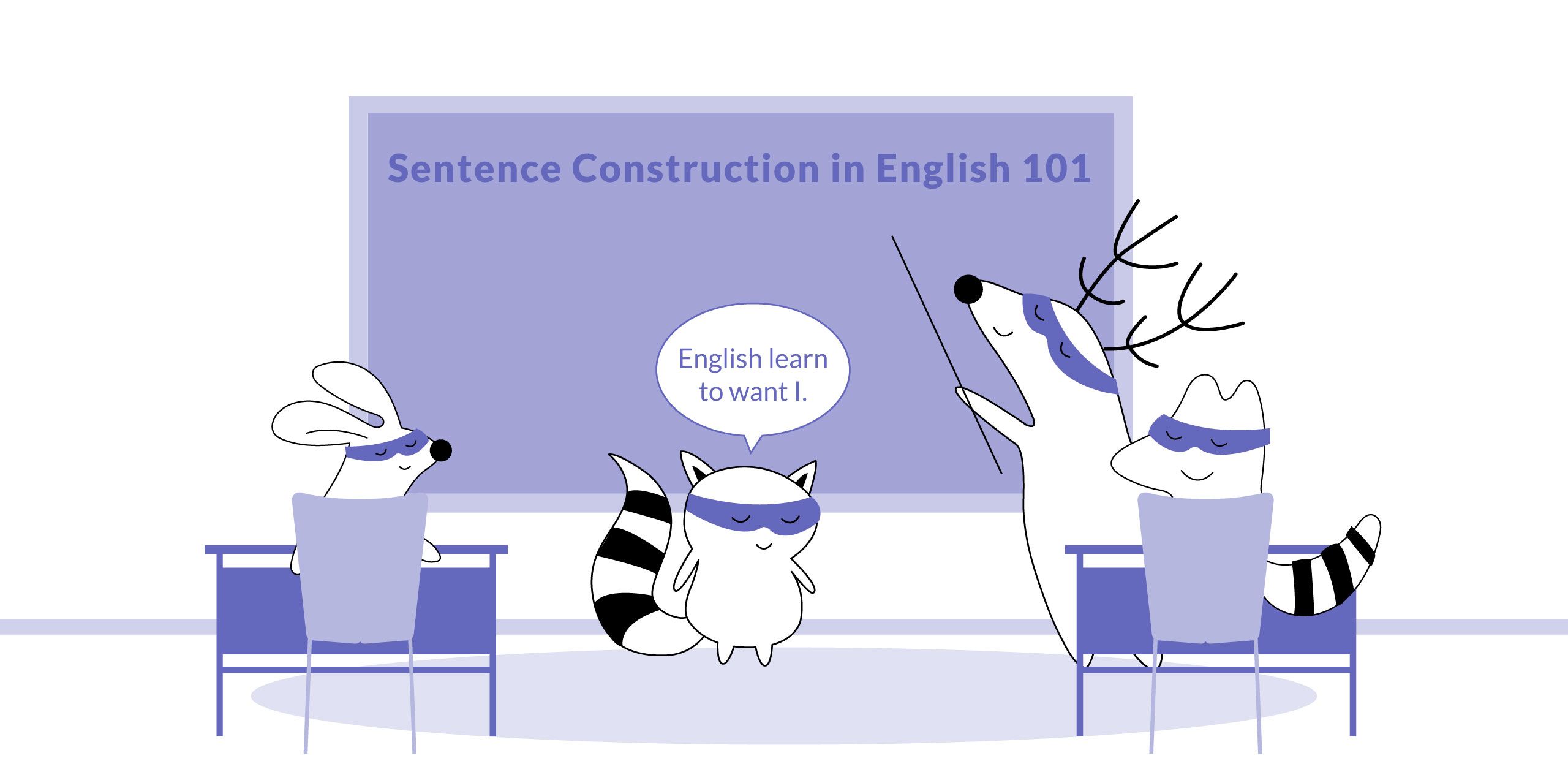Basic sentence structure in English
