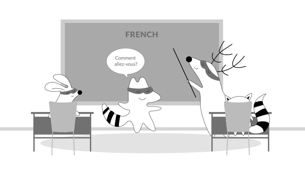  Iggy (as a student) addressing Soren (as a teacher) with the phrase “Comment allez-vous?”