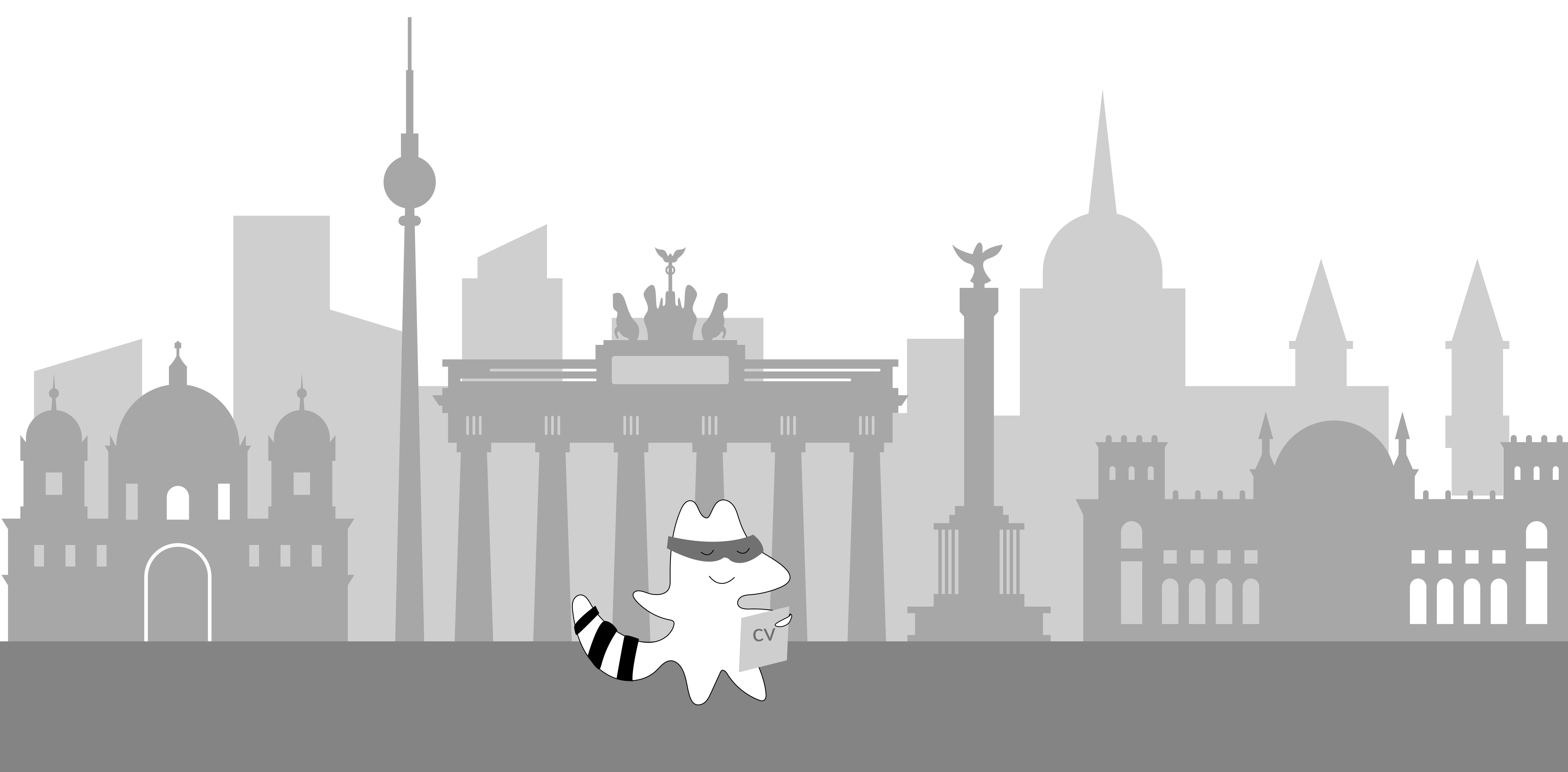 Iggy walking down Berlin with her CV in her hand.