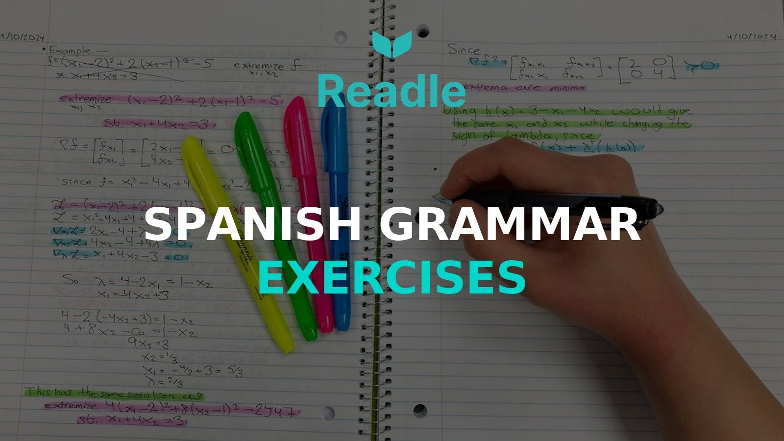 Branded Readle hero image for Spanish Grammar Exercises: The Drills That Actually Move the Needle, based on an Unsplash photo by American Jael