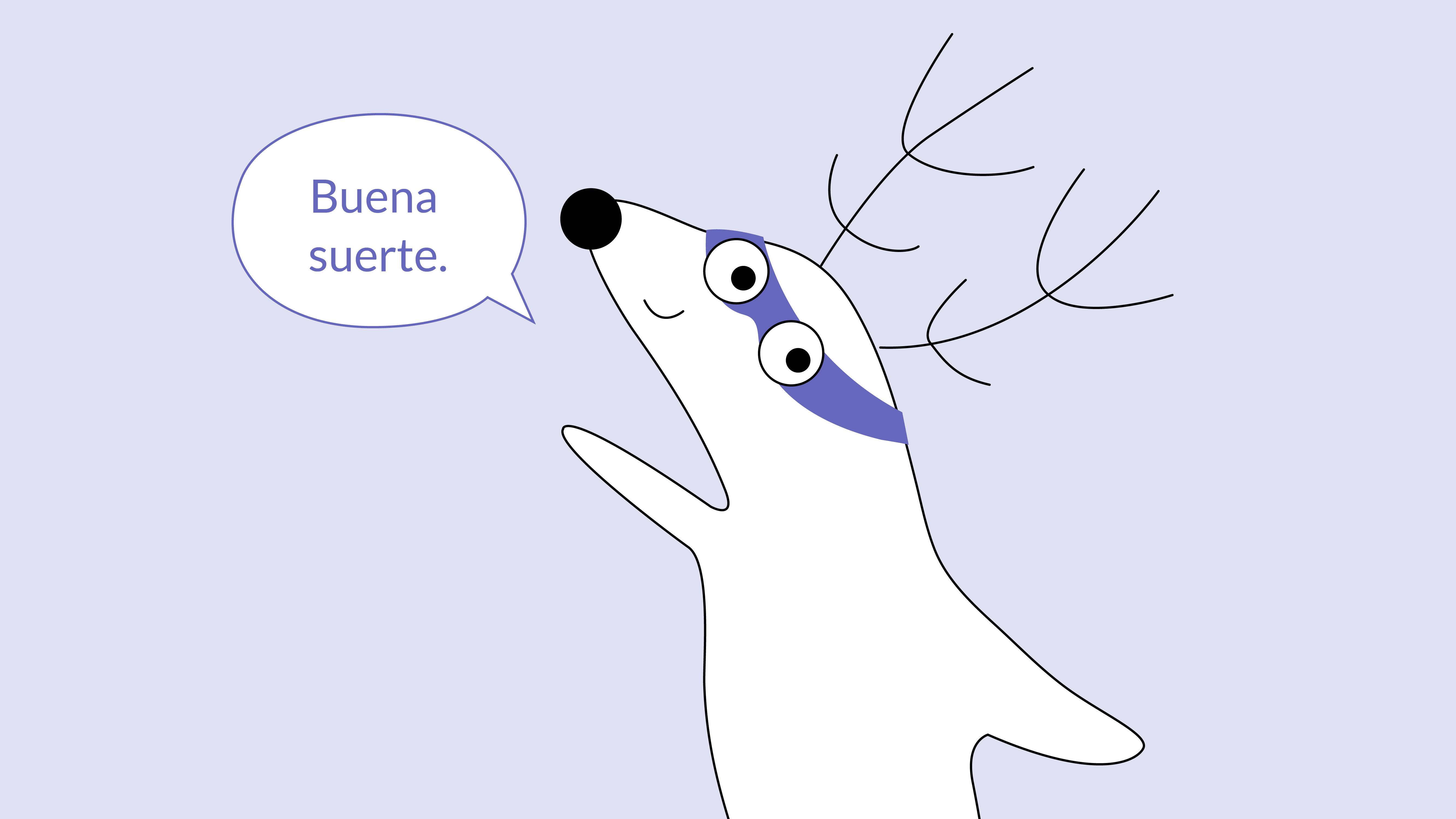 Buena suerte - Good Luck in Spanish