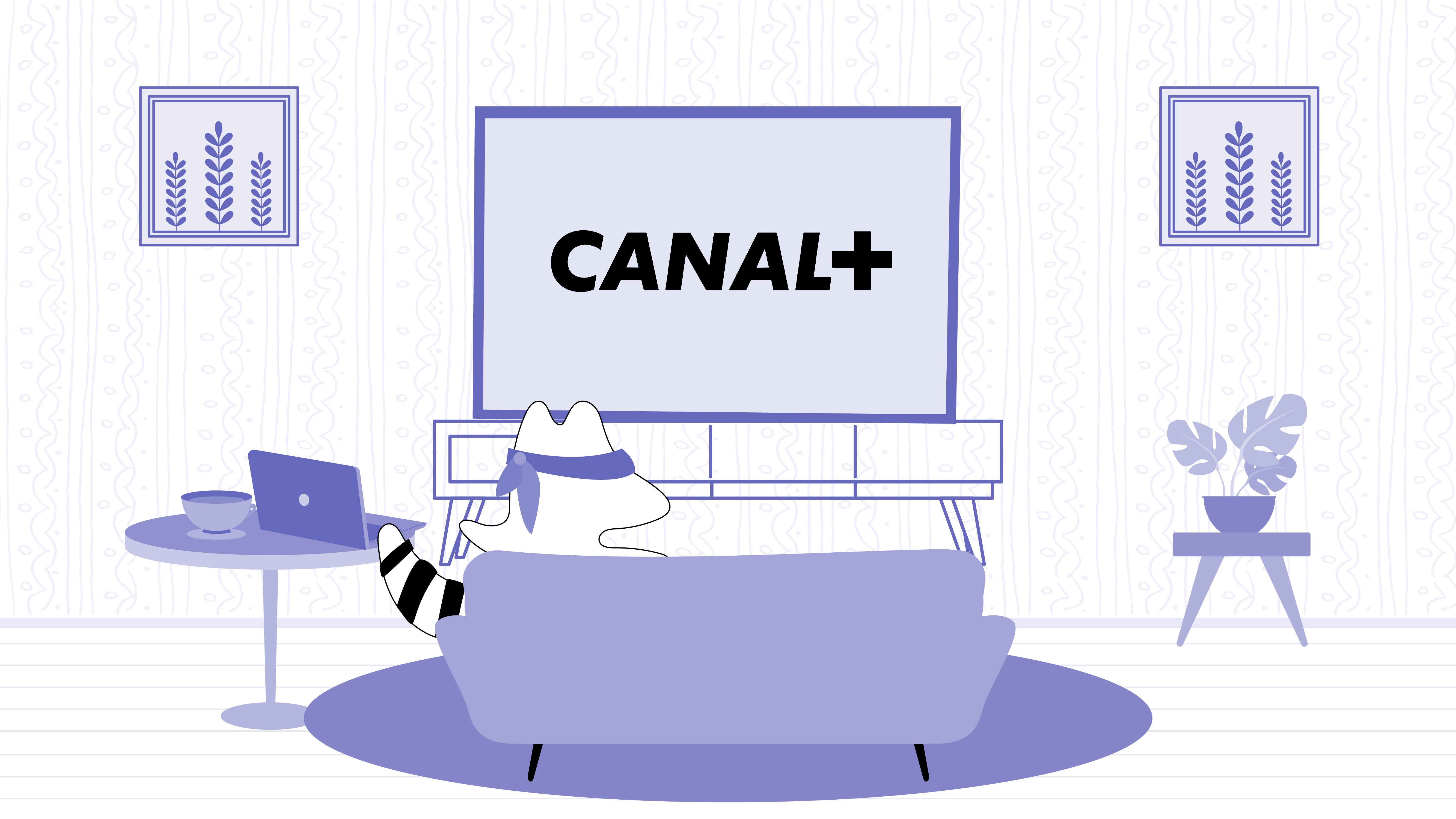 Iggy watches Canal+ using MyCanal streaming service.