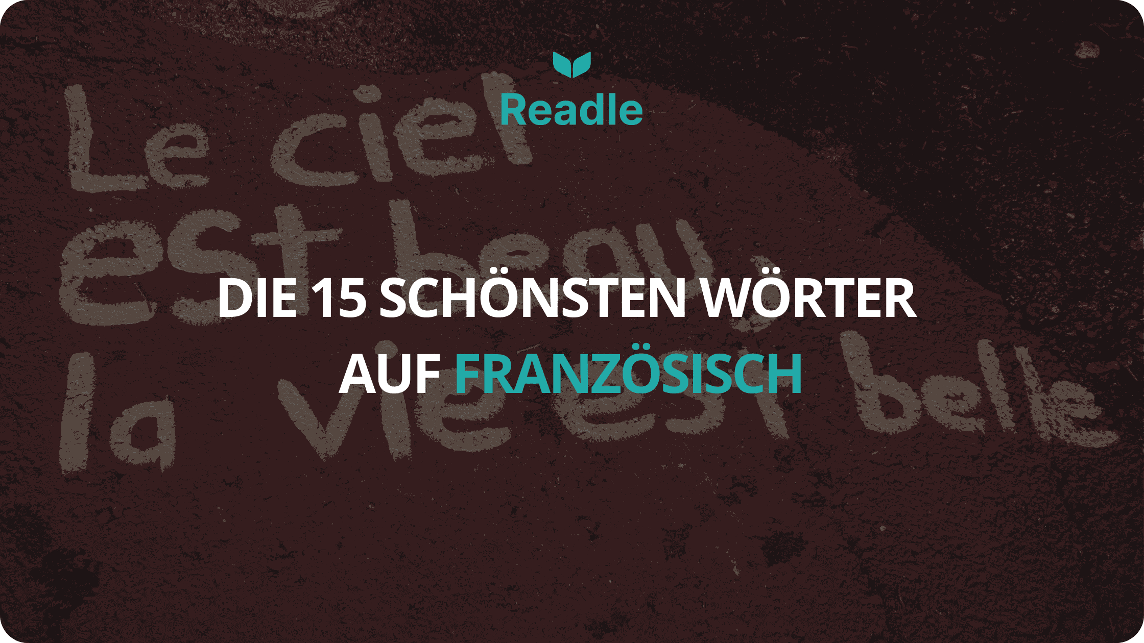 Koseworte auf Französisch